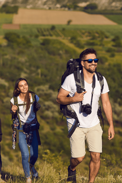 Happy clients on a well managed tour, the tour company uses a tour operator ERP.